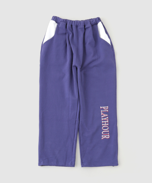 JOINT WORKS（ジョイントワークス）の「PLAYHOUR /プレイアワー Reflected Bicolor Sweat Pants（スウェットパンツ・メンズ・ブラック/ブルー・2）」の2枚目の写真