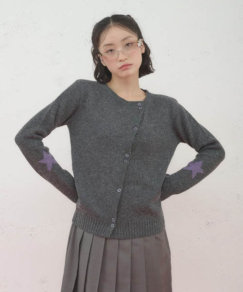FCMM（エフシーエムエム）の「【日本限定】STAR CARDIGAN / スターカーディガン（カーディガン/ボレロ・レディース・アイボリー/グレー・SMALL/MEDIUM）」の4枚目の写真