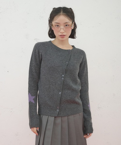 FCMM（エフシーエムエム）の「【日本限定】STAR CARDIGAN / スターカーディガン（カーディガン/ボレロ・レディース・アイボリー/グレー・SMALL/MEDIUM）」の5枚目の写真