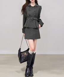 スカート ダブルブレスト ジャケット スカート」に該当するレディース