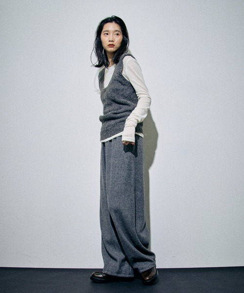 HANNE（アン）の「ウールライクイージーパンツ（その他パンツ・レディース・グレー/ダークグレー・S/M）」の5枚目の写真