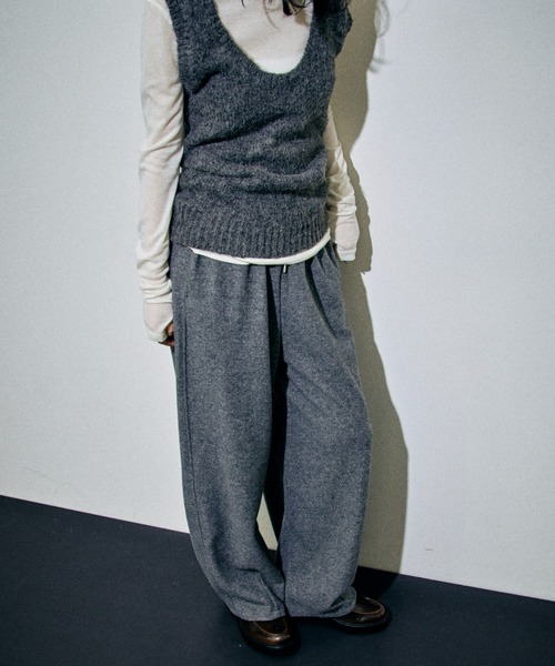 HANNE（アン）の「ウールライクイージーパンツ（その他パンツ・レディース・グレー/ダークグレー・S/M）」の6枚目の写真