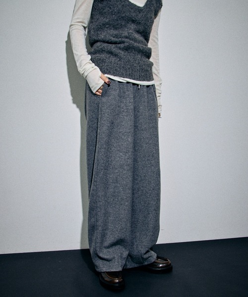 HANNE（アン）の「ウールライクイージーパンツ（その他パンツ・レディース・グレー/ダークグレー・S/M）」の8枚目の写真