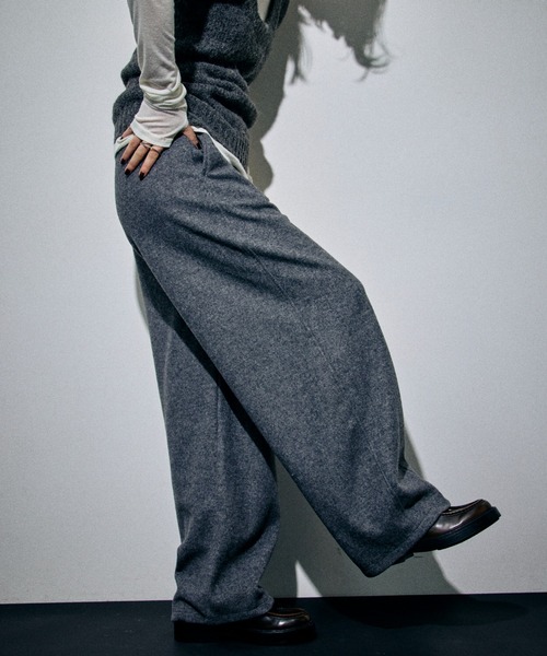HANNE（アン）の「ウールライクイージーパンツ（その他パンツ・レディース・グレー/ダークグレー・S/M）」の12枚目の写真
