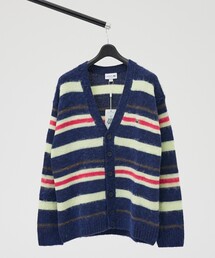 【LACOSTE / ラコステ】アルパカブレンド ボーダーニットカーディガン