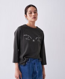 cloenc | 【Philly chocolateコラボ】キャットプリントロングTシャツ(Tシャツ/カットソー)