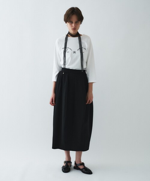 cloenc（クロエンス）の「【Philly chocolateコラボ】キャットプリントロングTシャツ（Tシャツ/カットソー・レディース・グレー系その他2/ベージュ系/ホワイト系1/ホワイト系2/グレー系その他/ベージュ系1・02）」の7枚目の写真