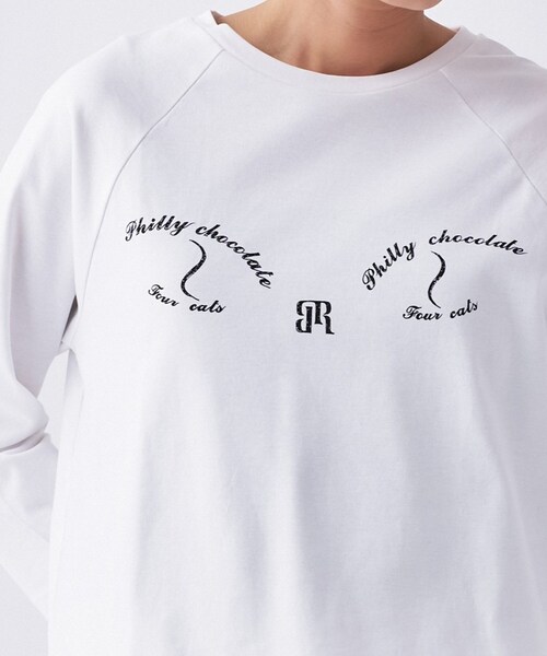 cloenc（クロエンス）の「【Philly chocolateコラボ】キャットプリントロングTシャツ（Tシャツ/カットソー・レディース・グレー系その他2/ベージュ系/ホワイト系1/ホワイト系2/グレー系その他/ベージュ系1・02）」の13枚目の写真