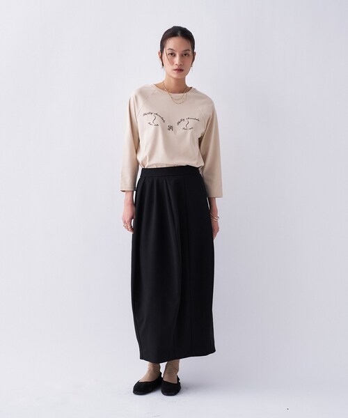 cloenc（クロエンス）の「【Philly chocolateコラボ】キャットプリントロングTシャツ（Tシャツ/カットソー・レディース・グレー系その他2/ベージュ系/ホワイト系1/ホワイト系2/グレー系その他/ベージュ系1・02）」の14枚目の写真