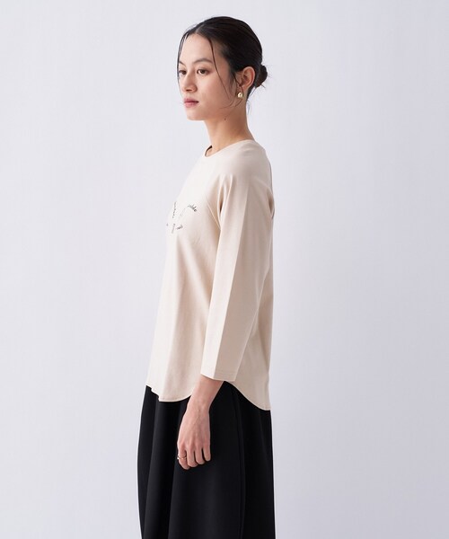 cloenc（クロエンス）の「【Philly chocolateコラボ】キャットプリントロングTシャツ（Tシャツ/カットソー・レディース・グレー系その他2/ベージュ系/ホワイト系1/ホワイト系2/グレー系その他/ベージュ系1・02）」の17枚目の写真