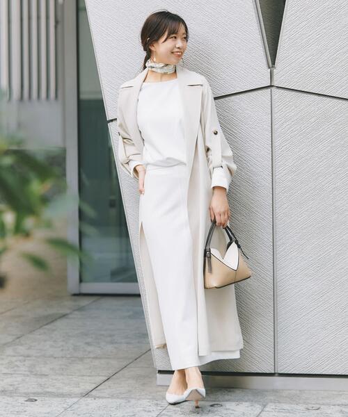 URBAN RESEARCH ROSSO WOMEN(アーバンリサーチ ロッソ)の「ストレッチジョーゼットスカート(スカート・レディース・ホワイト/グレー系その他/ネイビー・FREE)」の20枚目の写真