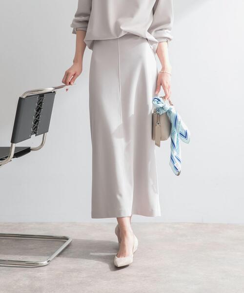 URBAN RESEARCH ROSSO WOMEN(アーバンリサーチ ロッソ)の「ストレッチジョーゼットスカート(スカート・レディース・ホワイト/グレー系その他/ネイビー・FREE)」の11枚目の写真