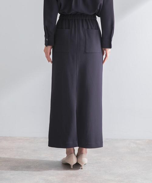 URBAN RESEARCH ROSSO WOMEN（アーバンリサーチ　ロッソ）の「ストレッチジョーゼットスカート（スカート・レディース・ホワイト/グレー系その他/ネイビー・FREE）」の13枚目の写真