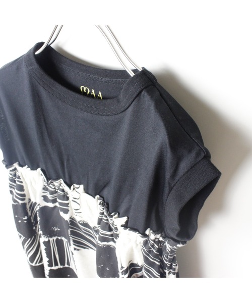 maarook（マルーク）の「ブロックチェックPTワンピース（ワンピース・キッズ・ブラック・130cm/120cm/110cm/100cm）」の5枚目の写真