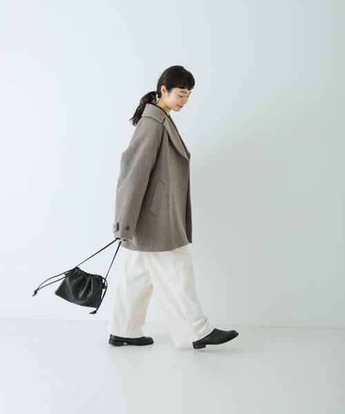 かぐれ(カグレ)の「ウールPコート(ピーコート・レディース・チャコールグレー/グレー・FREE)」の8枚目の写真