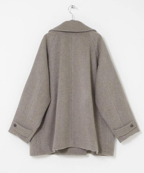 かぐれ(カグレ)の「ウールPコート(ピーコート・レディース・チャコールグレー/グレー・FREE)」の13枚目の写真