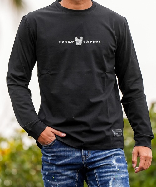 adamsJUGGLER(アダムスジャグラー)の「RTEG R.Sドッグロンティー(Tシャツ/カットソー・メンズ・ホワイト/ブラック・S/M/L/XL/XXL)」の13枚目の写真