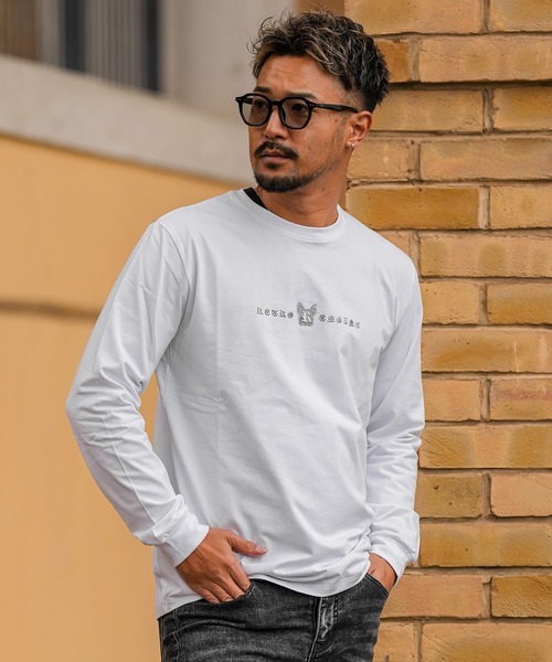 adamsJUGGLER(アダムスジャグラー)の「RTEG R.Sドッグロンティー(Tシャツ/カットソー・メンズ・ホワイト/ブラック・S/M/L/XL/XXL)」の5枚目の写真