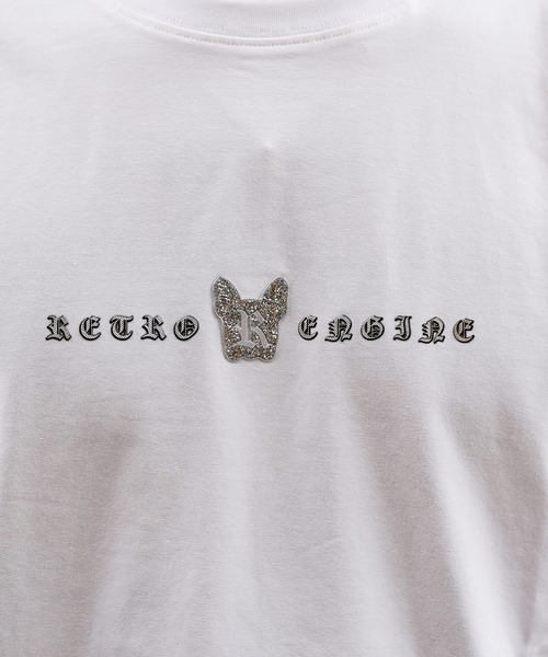 adamsJUGGLER(アダムスジャグラー)の「RTEG R.Sドッグロンティー(Tシャツ/カットソー・メンズ・ホワイト/ブラック・S/M/L/XL/XXL)」の15枚目の写真