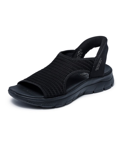 SKECHERS(スケッチャーズ)の「スケッチャーズ ハンズフリー スリップインズ サミッツ - スウィートリー エヴォルヴド(サンダル・レディース・ブラック/ベージュ・25cm/23cm/24cm)」の2枚目の写真