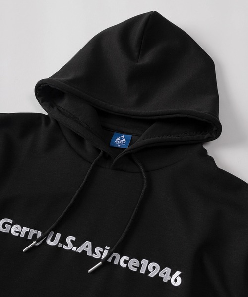 GERRY(ジェリー)の「【70】【GERRY/ジェリー】ダンボールニット フロントロゴ刺繍 プルパーカー(パーカー・メンズ・ブラック/ブルー/ライトグレー/ホワイト・M/XL/L)」の6枚目の写真