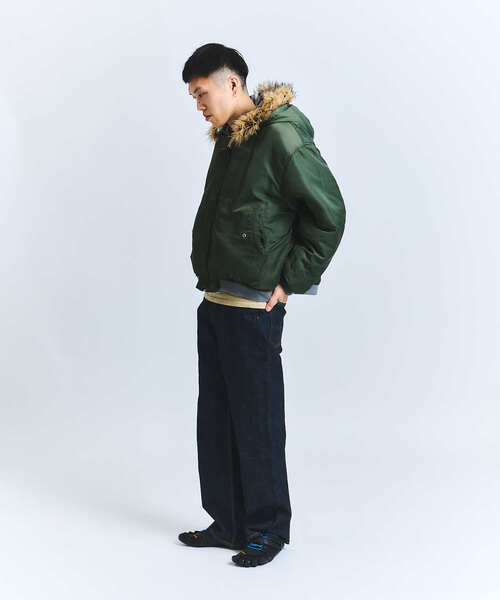 FAF(フェイク アス フラワーズ)の「FAF x FOSTEX MCD EXCLUSIVE HOODED BOMBER BLOUSON(MA-1・メンズ・ブラック/カーキ・2/1/3)」の12枚目の写真