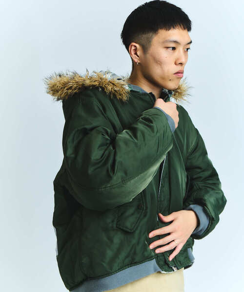 FAF x FOSTEX MCD EXCLUSIVE HOODED BOMBER BLOUSON（MA-1）｜FAF