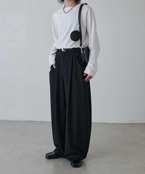 Lui's（ルイス）の「コンセキュティブスクエアショルダーバッグ（ショルダーバッグ・メンズ・ブラック系その他/ブラック・FREE）」の13枚目の写真