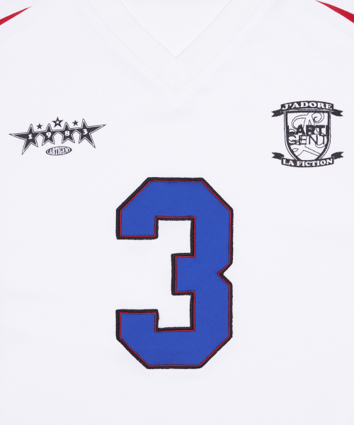 LARTIGENT(ラーティゼン)の「L17 COLORBLOCK FOOTBALL TOP(WHITE)(Tシャツ/カットソー・レディース・その他・FREE)」の4枚目の写真