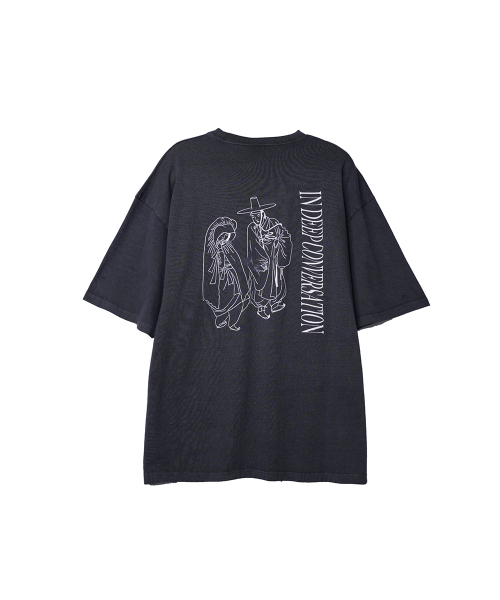 NONFLOOR(ノンフロア)の「スモークインディープコンバセーションTシャツウォッシュドチャコール(Tシャツ/カットソー・メンズ・その他・S/M/L)」の1枚目の写真