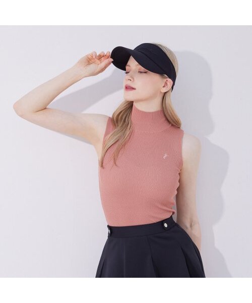 J.JANE(ジェイジェーン)の「サマー スリーブレス ニット (ローズブラウン)(Tシャツ/カットソー・レディース・ローズ・S/M)」の1枚目の写真