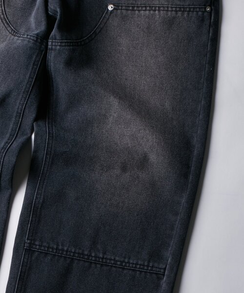 WHO'S WHO gallery（フーズフーギャラリー）の「KOOKY'Nダブルニー切り替えデニム（デニムパンツ・レディース・ブラック/インディゴブルー/ネイビー/サックスブルー・FREE）」の6枚目の写真