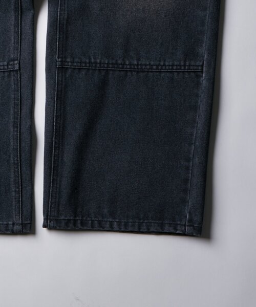 WHO'S WHO gallery（フーズフーギャラリー）の「KOOKY'Nダブルニー切り替えデニム（デニムパンツ・レディース・ブラック/インディゴブルー/ネイビー/サックスブルー・FREE）」の7枚目の写真