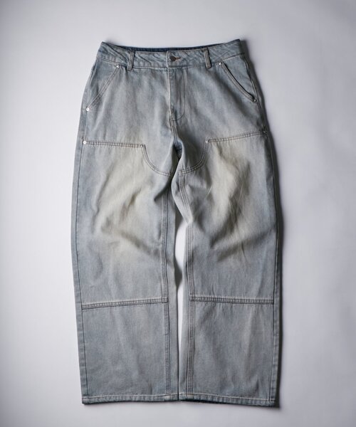 WHO'S WHO gallery（フーズフーギャラリー）の「KOOKY'Nダブルニー切り替えデニム（デニムパンツ・レディース・ブラック/インディゴブルー/ネイビー/サックスブルー・FREE）」の15枚目の写真