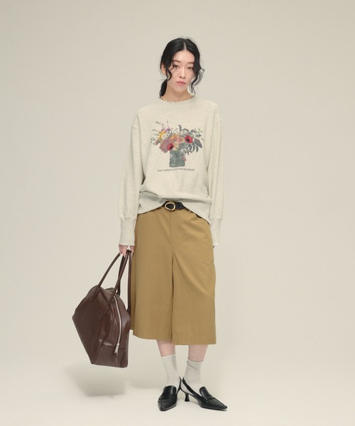 eL（エル）の「【eL】Twill Bermuda Pants/645549（その他パンツ・レディース・ベージュ/ネイビー・FREE）」の19枚目の写真