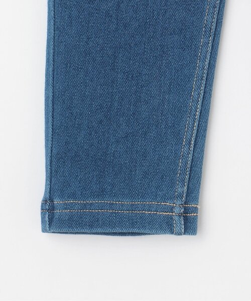 petit main（プティマイン）の「カットデニムストレートパンツ（デニムパンツ・キッズ・ネイビー/サックスブルー・110cm/80ｃｍ/90cm）」の7枚目の写真
