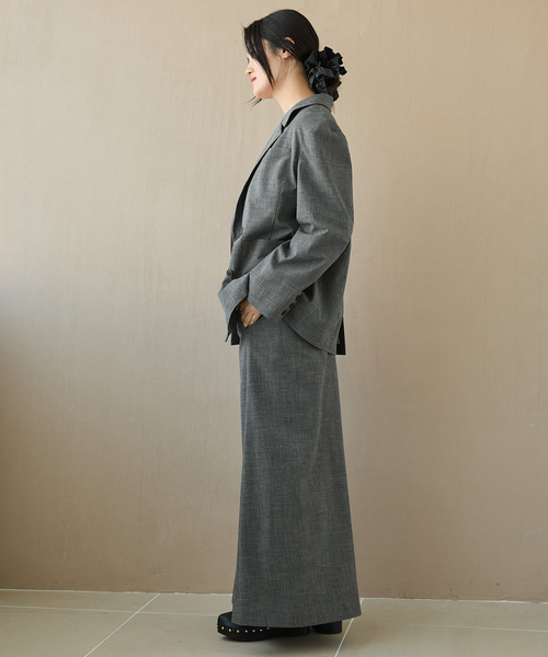 IENA LA BOUCLE（イエナラブークル）の「IENA LA BOUCLE グレンチェックダブルブレストジャケット（テーラードジャケット・レディース・グレー・FREE）」の13枚目の写真