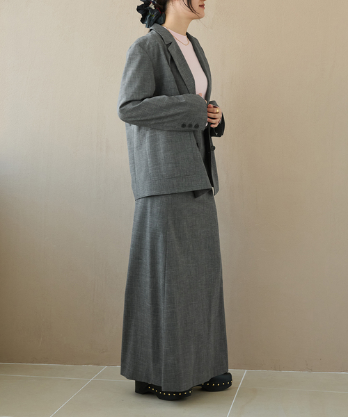 IENA LA BOUCLE（イエナラブークル）の「IENA LA BOUCLE グレンチェックダブルブレストジャケット（テーラードジャケット・レディース・グレー・FREE）」の15枚目の写真