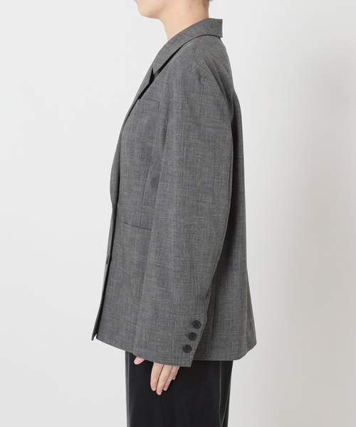 IENA LA BOUCLE（イエナラブークル）の「IENA LA BOUCLE グレンチェックダブルブレストジャケット（テーラードジャケット・レディース・グレー・FREE）」の17枚目の写真