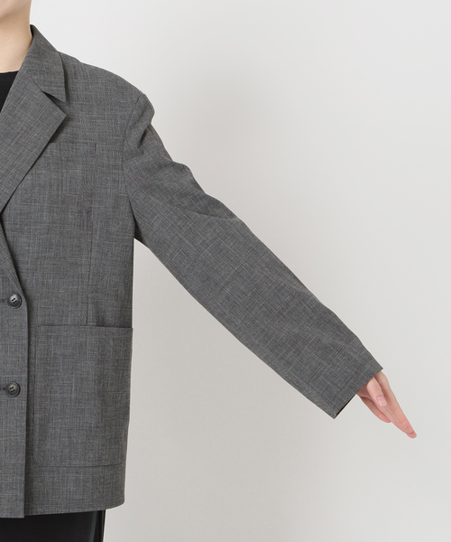 IENA LA BOUCLE（イエナラブークル）の「IENA LA BOUCLE グレンチェックダブルブレストジャケット（テーラードジャケット・レディース・グレー・FREE）」の20枚目の写真