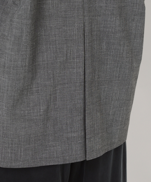 IENA LA BOUCLE グレンチェックダブルブレストジャケット（テーラード