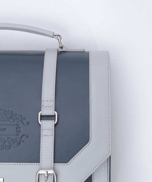 axes femme(アクシーズファム)の「ベルトデザイン配色サッチェル(ボストンバッグ・レディース・ネイビー/モカ/キナリ・FREE)」の12枚目の写真