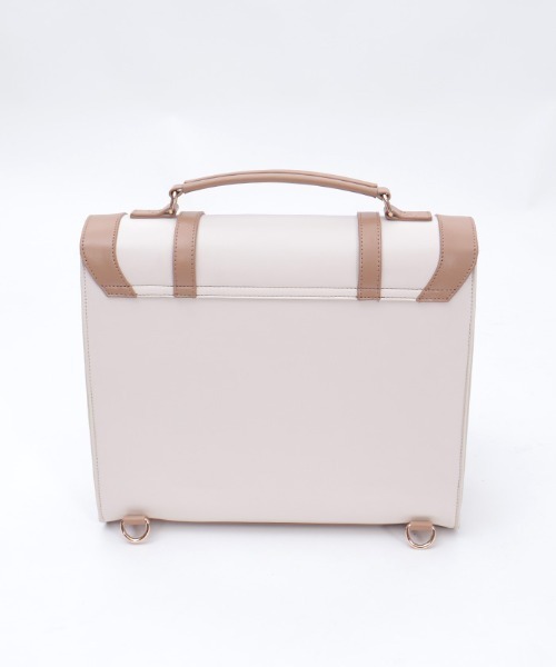 axes femme(アクシーズファム)の「ベルトデザイン配色サッチェル(ボストンバッグ・レディース・ネイビー/モカ/キナリ・FREE)」の20枚目の写真