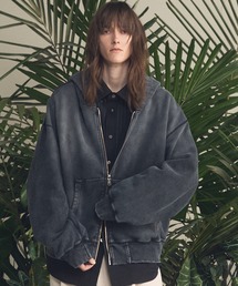 UNISEX》Washed Nylon Prime-Over Anorak Hoodie/ワッシャーナイロン