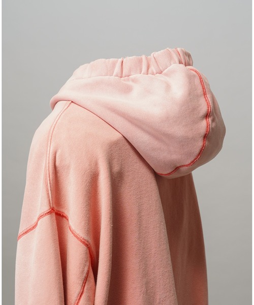 MAISON SPECIAL（メゾンスペシャル）の「《UNISEX》Prime-Over Fade Sweat Zip Hoodie/プライムオーバーフェードスウェットZIPパーカー【MAISON SPECIAL/メゾンスペシャル】■セットアップ対応■（パーカー・メンズ・ブラック/グレイッシュベージュ/ピンク・0/1/2）」の8枚目の写真