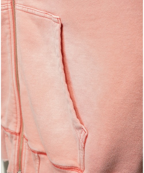 MAISON SPECIAL（メゾンスペシャル）の「《UNISEX》Prime-Over Fade Sweat Zip Hoodie/プライムオーバーフェードスウェットZIPパーカー【MAISON SPECIAL/メゾンスペシャル】■セットアップ対応■（パーカー・メンズ・ブラック/グレイッシュベージュ/ピンク・0/1/2）」の7枚目の写真
