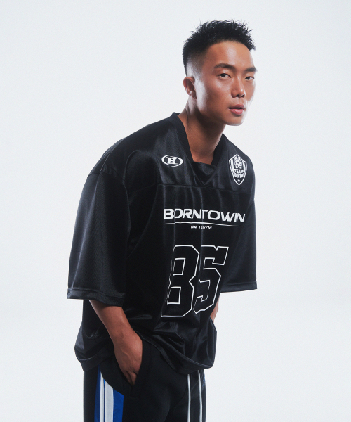 BORN TO WIN（ボーントゥウィン）の「85 RUGBY JERSEY T-SHIRTS [BLACK]（Tシャツ/カットソー・メンズ・その他・1/2/3）」の4枚目の写真