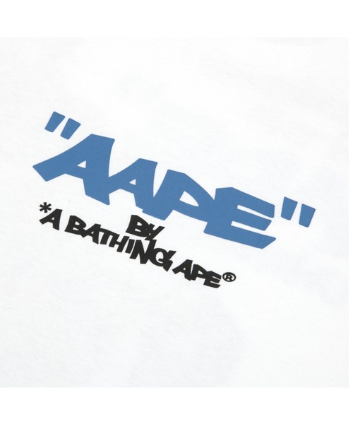 AAPE BY A BATHING APE(エーエイプバイアベイシングエイプ)の「AAPE MAIN LONG SLEEVE TEE(Tシャツ/カットソー・メンズ・ブラック/ホワイト・LARGE/X-LARGE/MEDIUM/SMALL)」の3枚目の写真