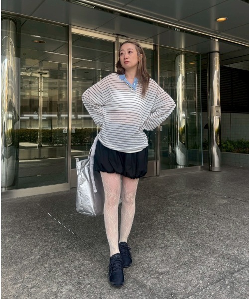 emmi（エミ）の「バルーンショートパンツ/撥水【セットアップ対応】（その他パンツ・レディース・ブラック/チェック・F）」の19枚目の写真