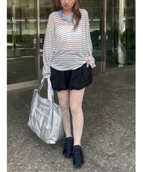 emmi（エミ）の「バルーンショートパンツ/撥水【セットアップ対応】（その他パンツ・レディース・ブラック/チェック・F）」の20枚目の写真